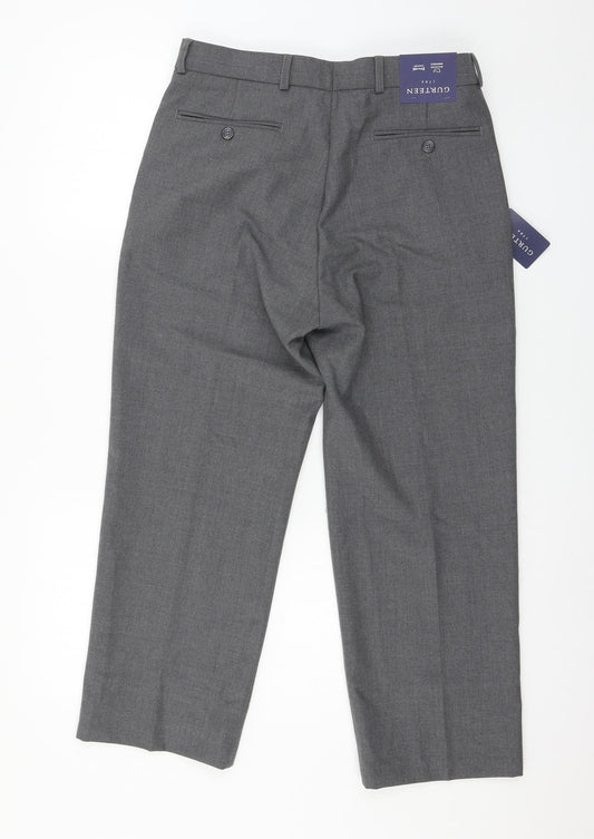 Gurteen Mens Grey   Trousers  Size 32 in L25 in