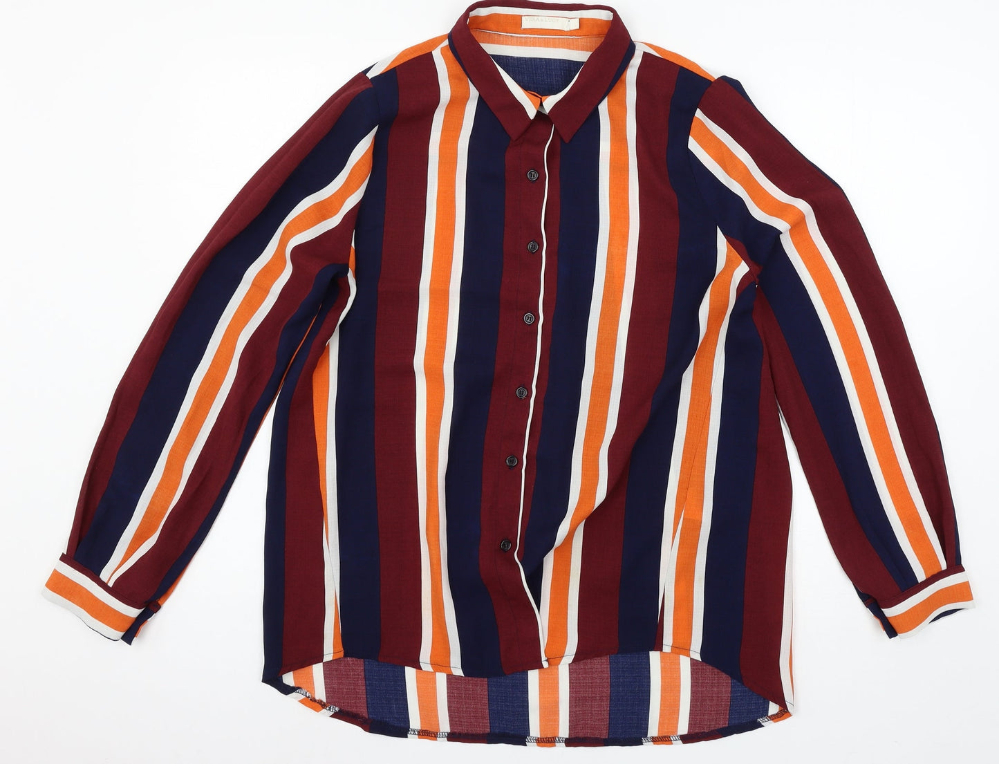 Vero & Lucy Womens Multicoloured Striped  Basic Blouse Size L