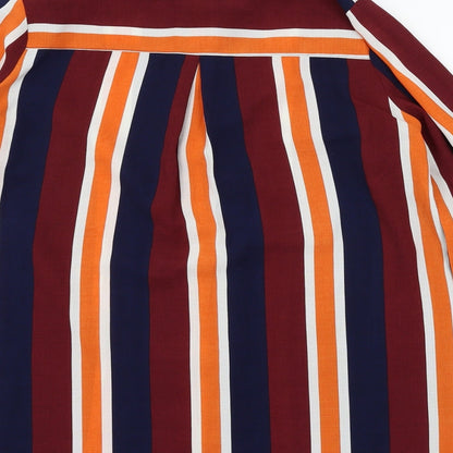 Vero & Lucy Womens Multicoloured Striped  Basic Blouse Size L