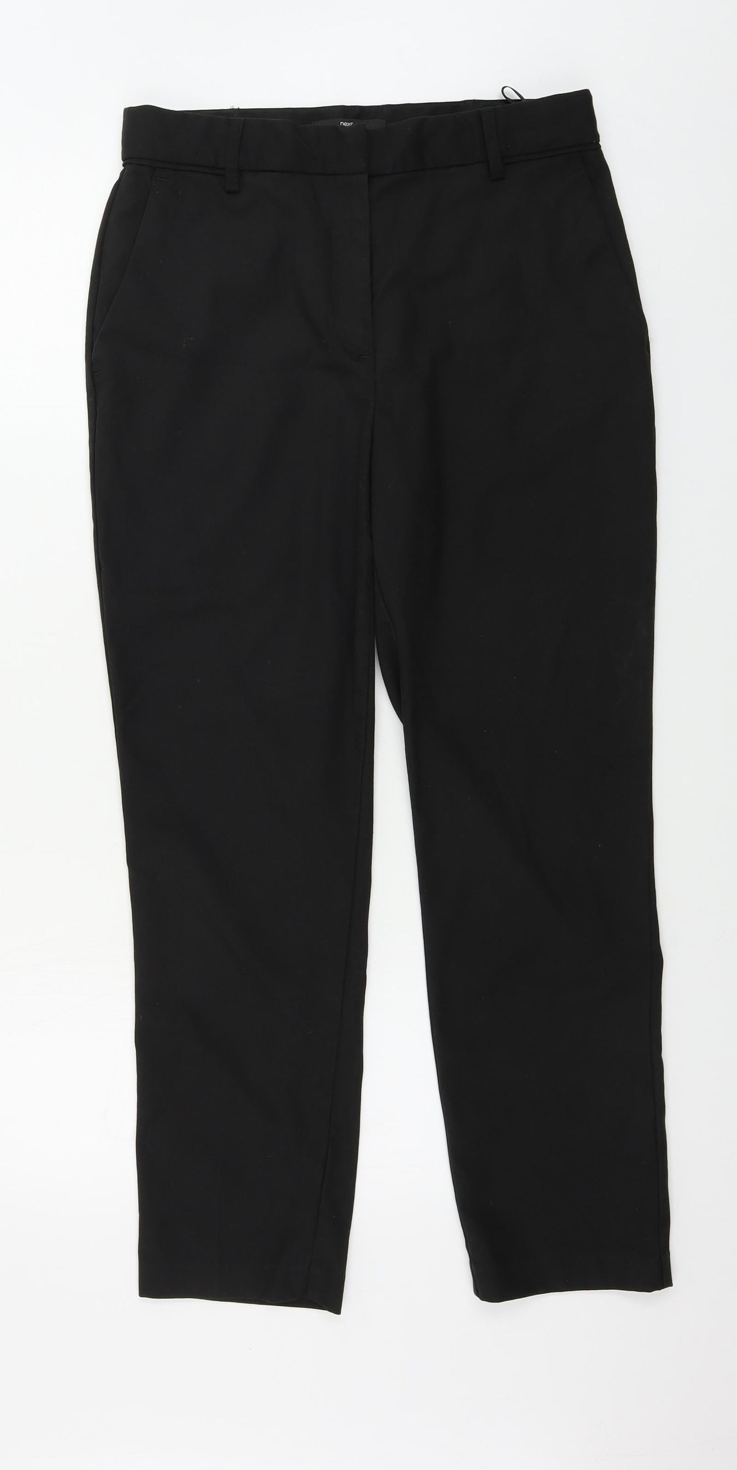 Womens UK Size 10 NEXT Regular Fit  Black Trousers