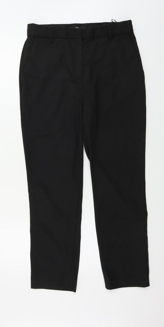 Womens UK Size 10 NEXT Regular Fit  Black Trousers