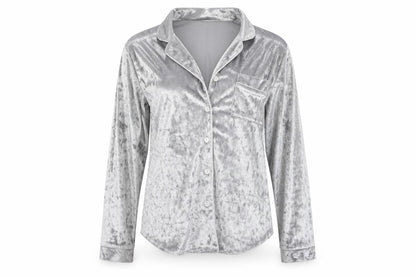 ala mode Womens Grey   Basic Button-Up Size 8