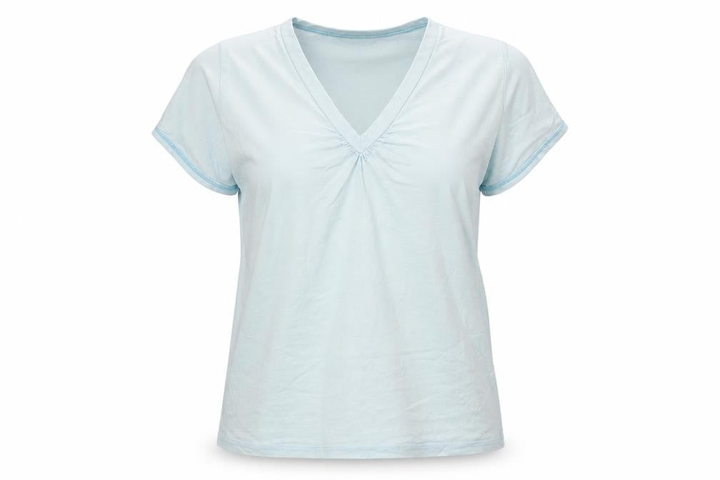 Womens UK Size L Bonmarché Blue Basic T-Shirt