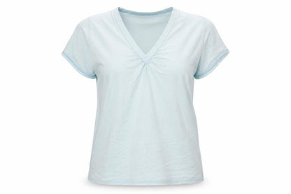 Womens UK Size L Bonmarché Blue Basic T-Shirt