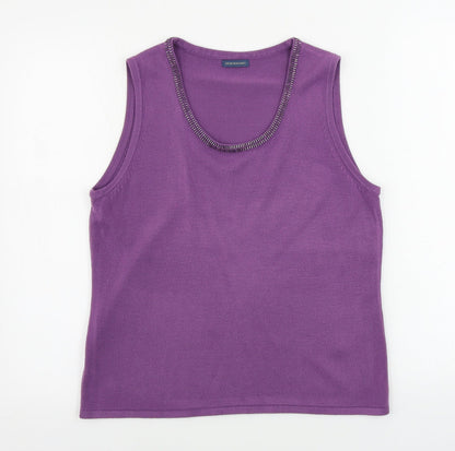 Womens UK Size 16 Debenhams Purple Pullover Jumper
