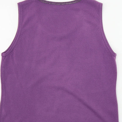Womens UK Size 16 Debenhams Purple Pullover Jumper
