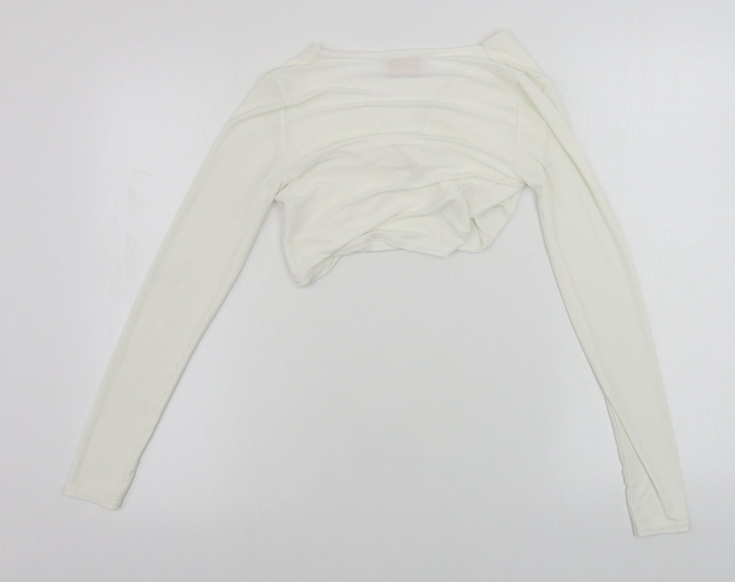 Womens UK Size 10 Club London White Basic T-Shirt