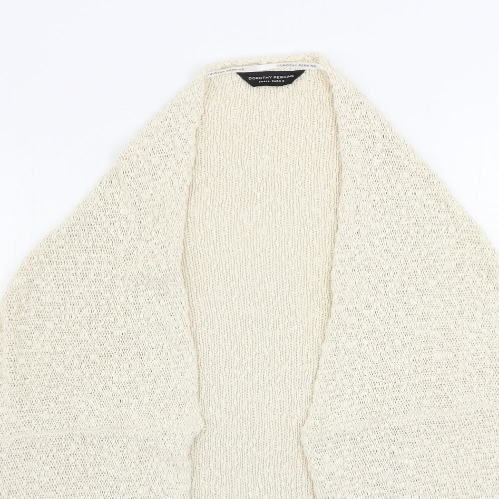 Womens UK Size S Dorothy Perkins Beige Cardigan Jumper