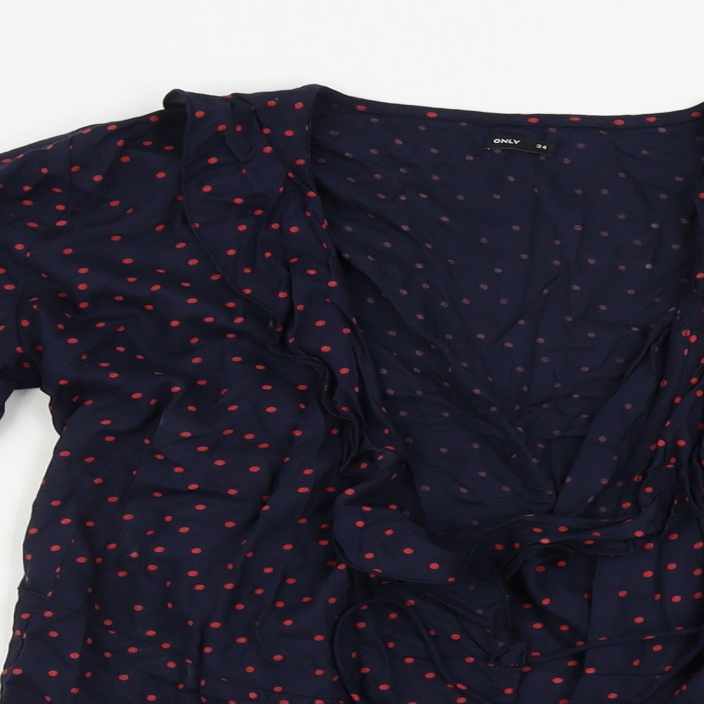 Womens UK Size 6 Only Blue Basic Blouse