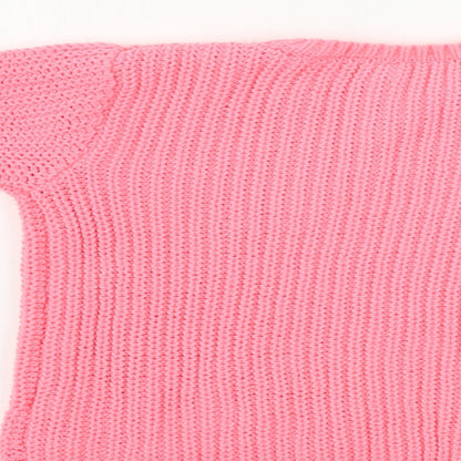 evie  Girls Pink   Pullover Jumper Size 5-6 Years