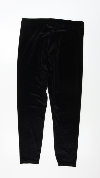 Womens UK Size M Primark Regular Fit Sweatpants Black Trousers