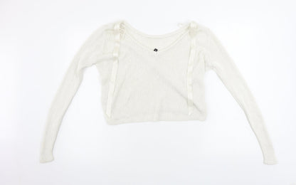 Womens UK Size S H&M Ivory Pullover Jumper