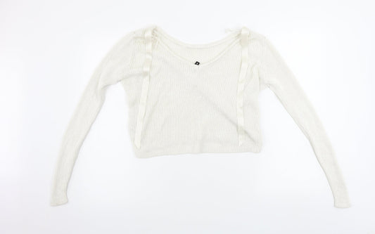 Womens UK Size S H&M Ivory Pullover Jumper