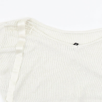 Womens UK Size S H&M Ivory Pullover Jumper