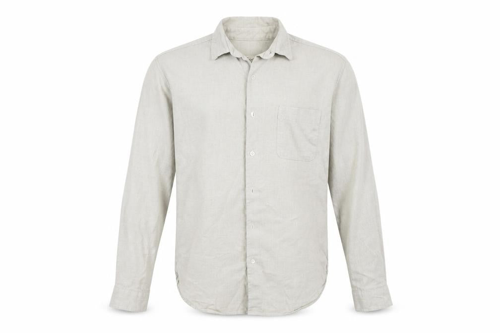 Mens UK Size M Topman Beige  Button-Up Long Sleeve Casual Shirt
