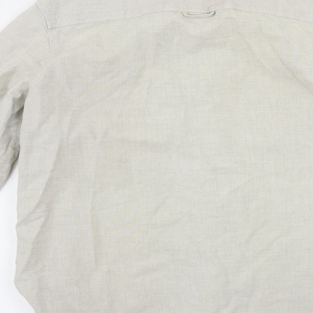 Topman  Mens Beige    Button-Up Size M