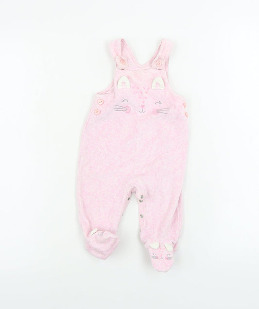 George  Boys Pink   Babygrow One-Piece Size 3-6 Months
