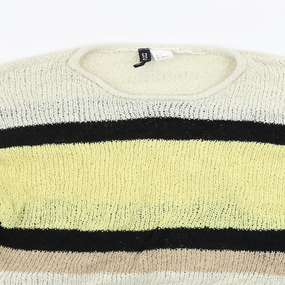 Womens UK Size S H&M Beige Pullover Jumper