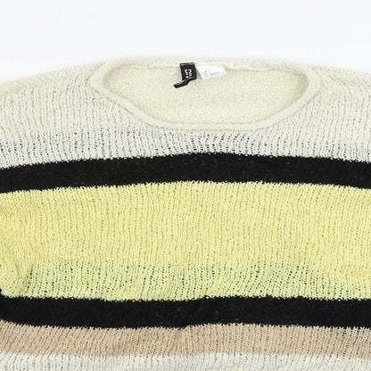 Womens UK Size S H&M Beige Pullover Jumper