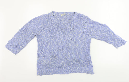 Womens UK Size M MINUET Blue Pullover Jumper
