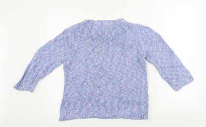 Womens UK Size M MINUET Blue Pullover Jumper