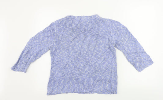 Womens UK Size M MINUET Blue Pullover Jumper