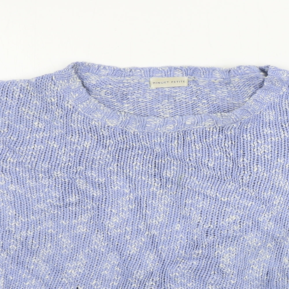 Womens UK Size M MINUET Blue Pullover Jumper