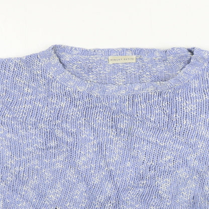 Womens UK Size M MINUET Blue Pullover Jumper
