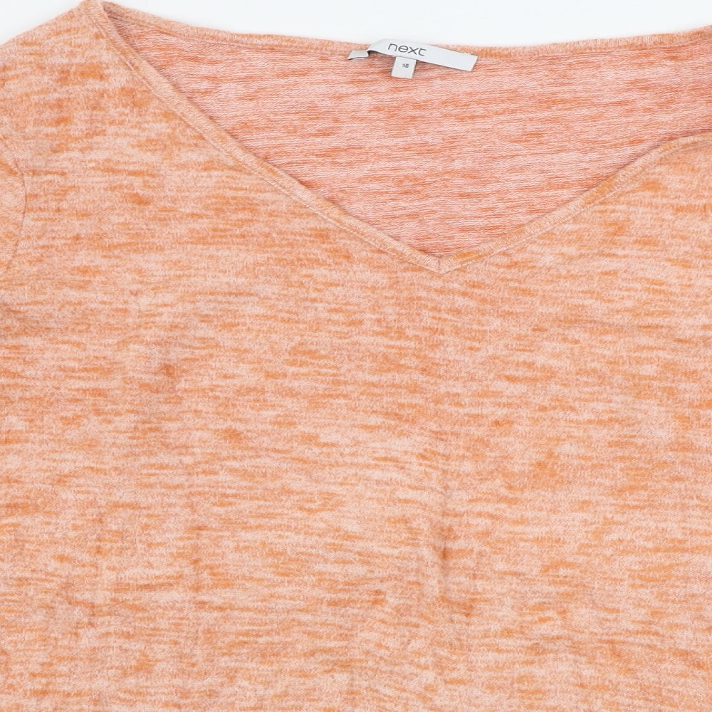 Womens UK Size 16 NEXT Orange Pullover Jumper