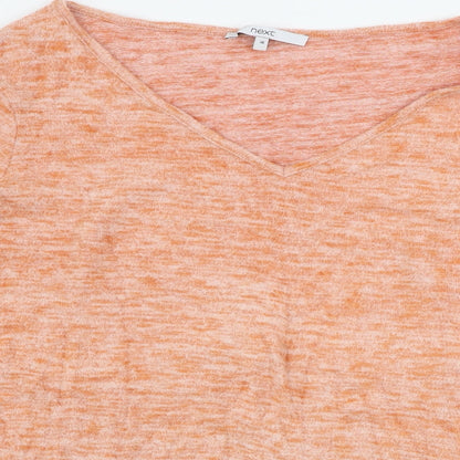 Womens UK Size 16 NEXT Orange Pullover Jumper