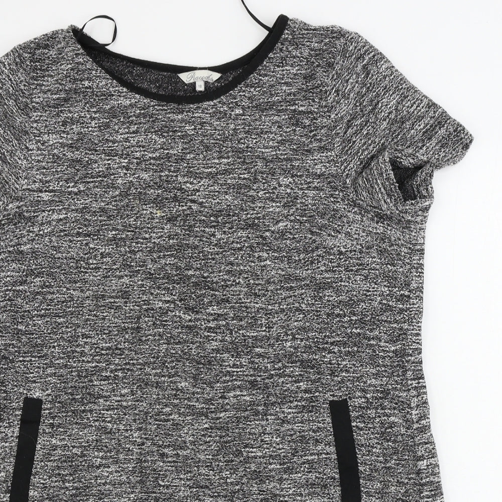 Peacocks  Womens Grey   A-Line  Size 18