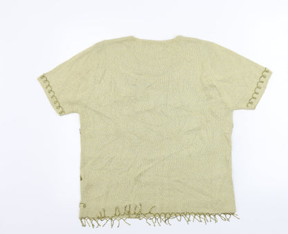 Womens UK Size 14 Berkertex Beige Pullover Jumper