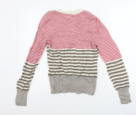 Debenhams  Womens Beige Striped  Pullover Jumper Size 14