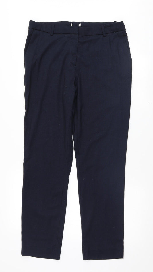 Womens UK Size 16 H&M Regular Fit  Blue Trousers