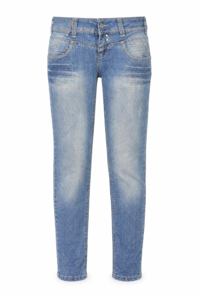 Womens UK Size 8 Denim & Co. Regular Fit Straight Blue Jeans