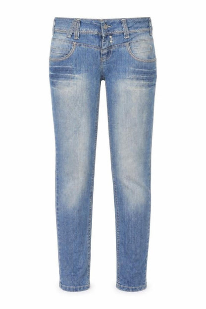 Womens UK Size 8 Denim & Co. Regular Fit Straight Blue Jeans