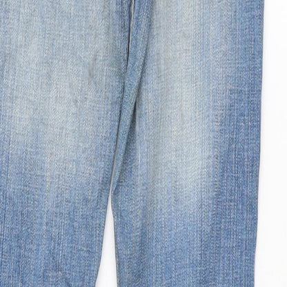 Denim & Co. Womens Blue   Straight Jeans Size 8 L31 in