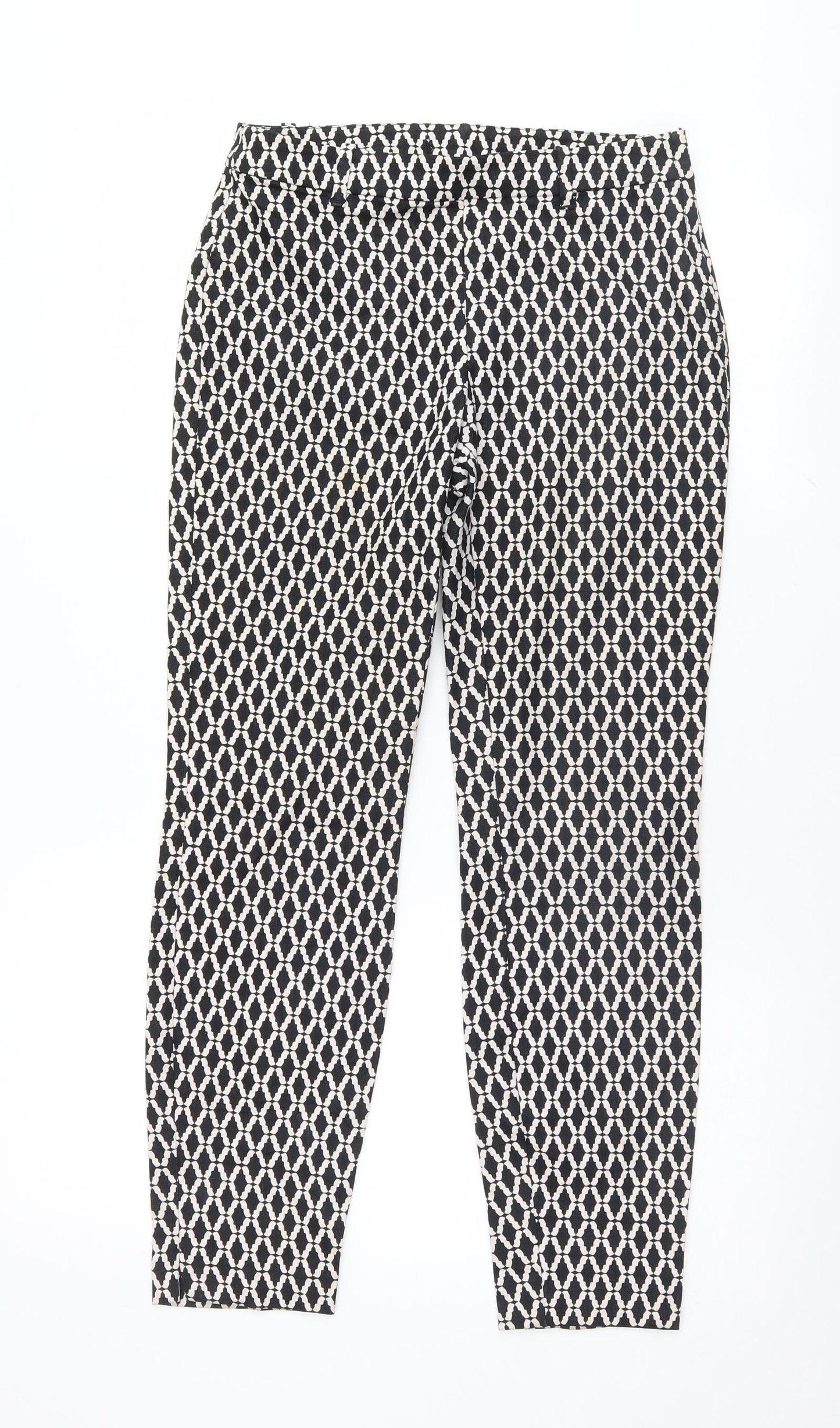 Womens UK Size 28 Preworn Regular Fit  Black Trousers
