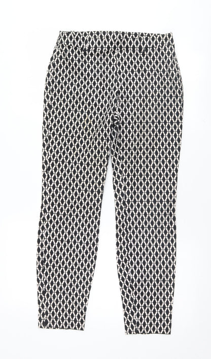 Womens UK Size 28 Preworn Regular Fit  Black Trousers