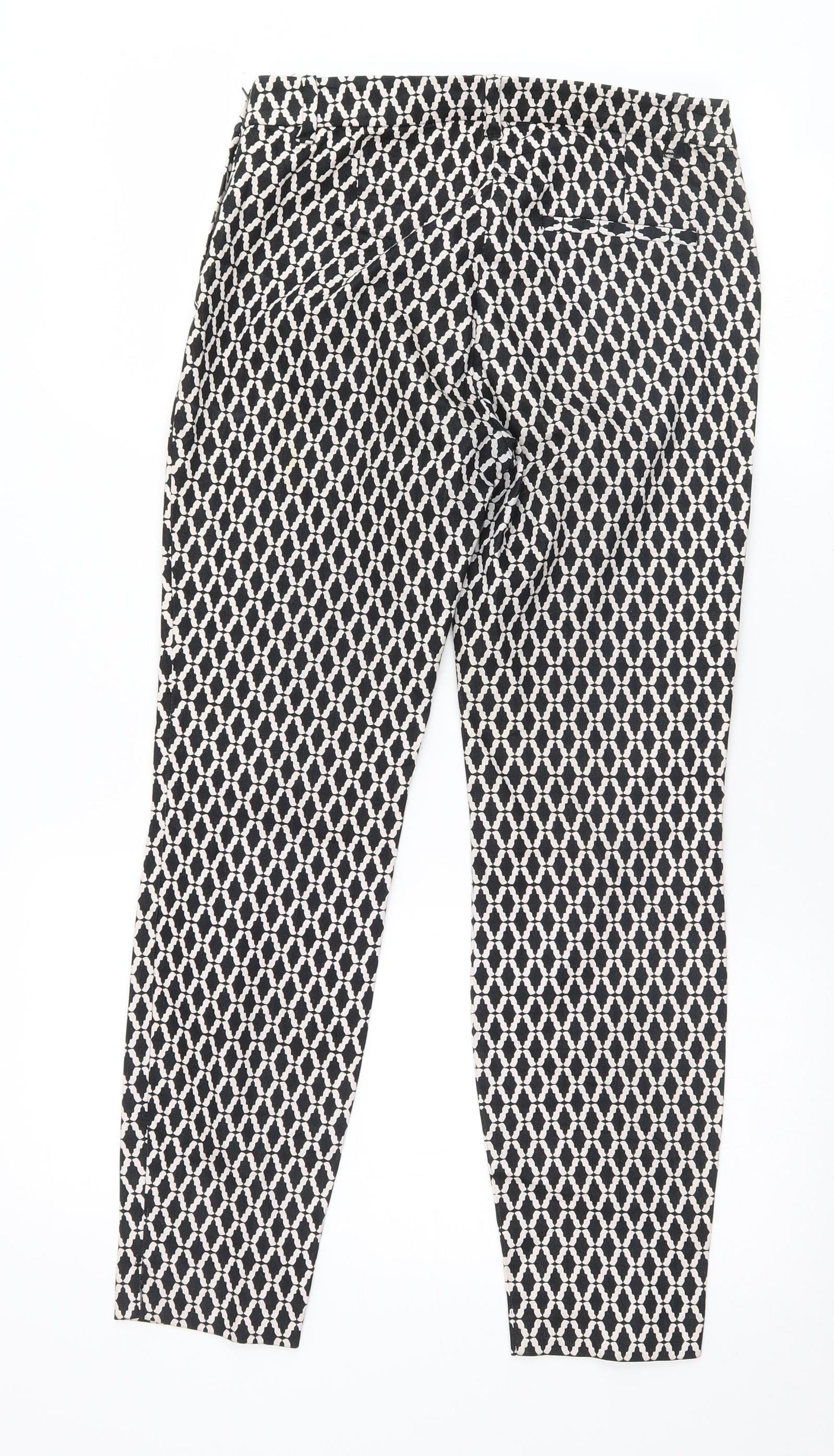 Womens UK Size 28 Preworn Regular Fit  Black Trousers