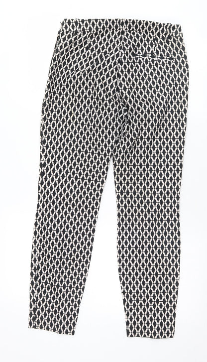 Womens UK Size 28 Preworn Regular Fit  Black Trousers