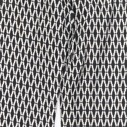 Womens UK Size 28 Preworn Regular Fit  Black Trousers
