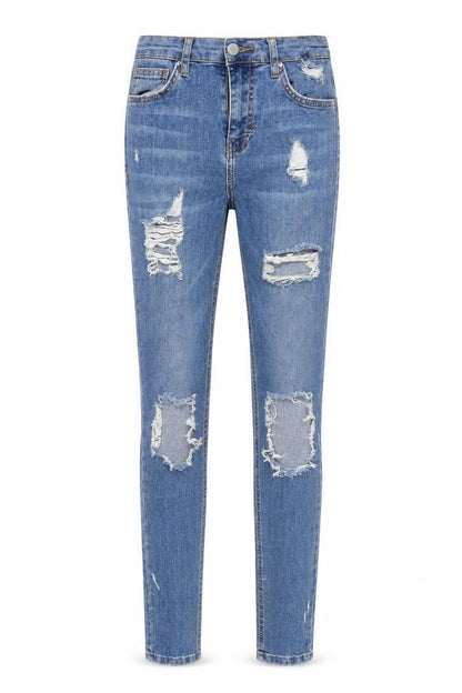 Womens UK Size 28 Topshop Regular Fit Skinny Blue Jeans