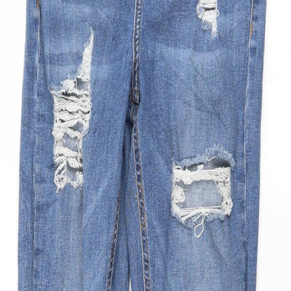 Topshop Womens Blue   Skinny Jeans Size 28 L29.5 in