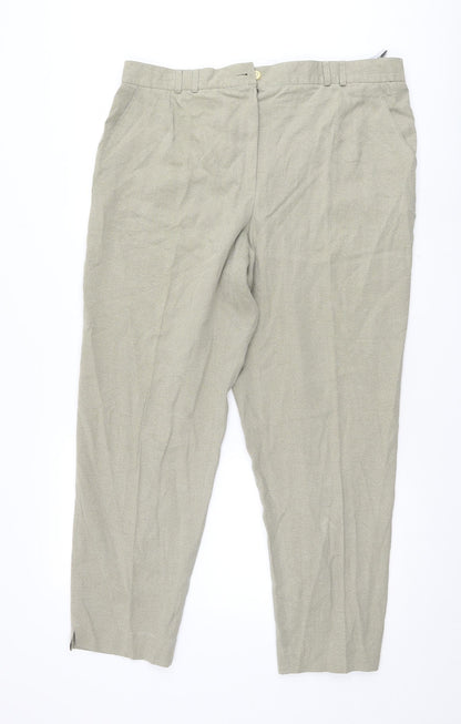 Samoon Womens Beige   Trousers  Size 20 L28 in