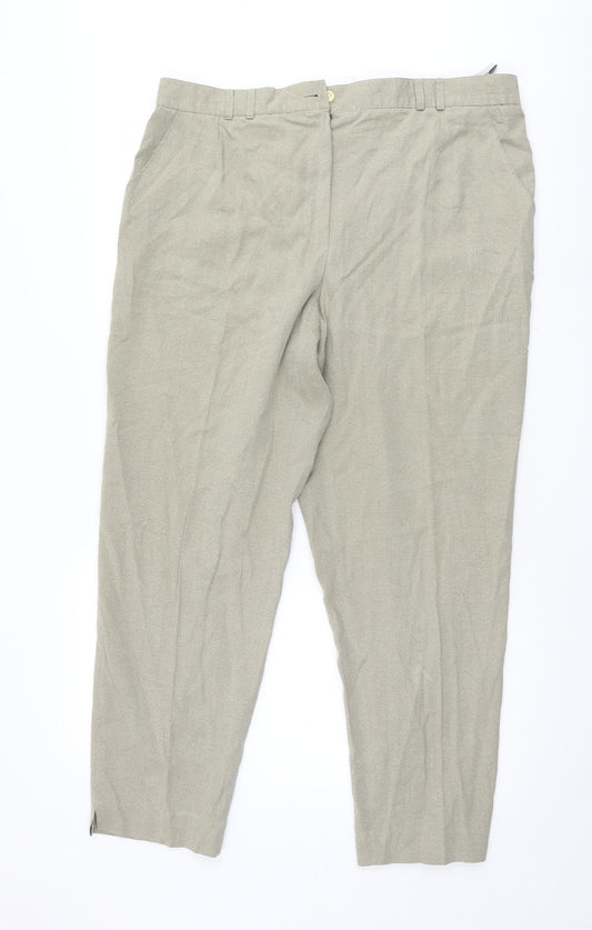 Samoon Womens Beige   Trousers  Size 20 L28 in