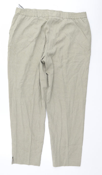 Samoon Womens Beige   Trousers  Size 20 L28 in