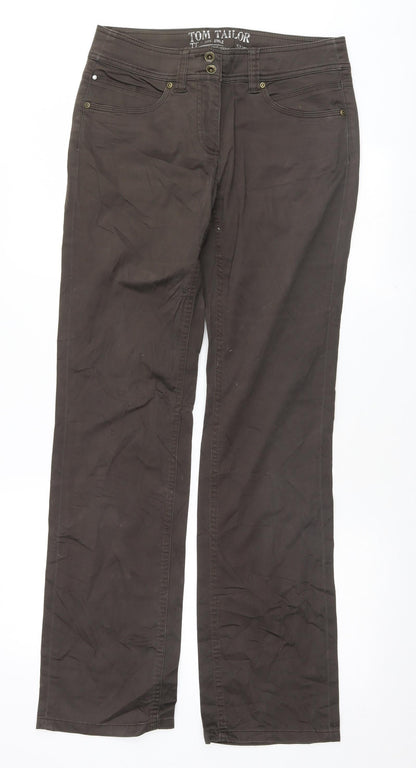 Womens UK Size 36 TOM TAILOR Regular Fit  Brown Trousers
