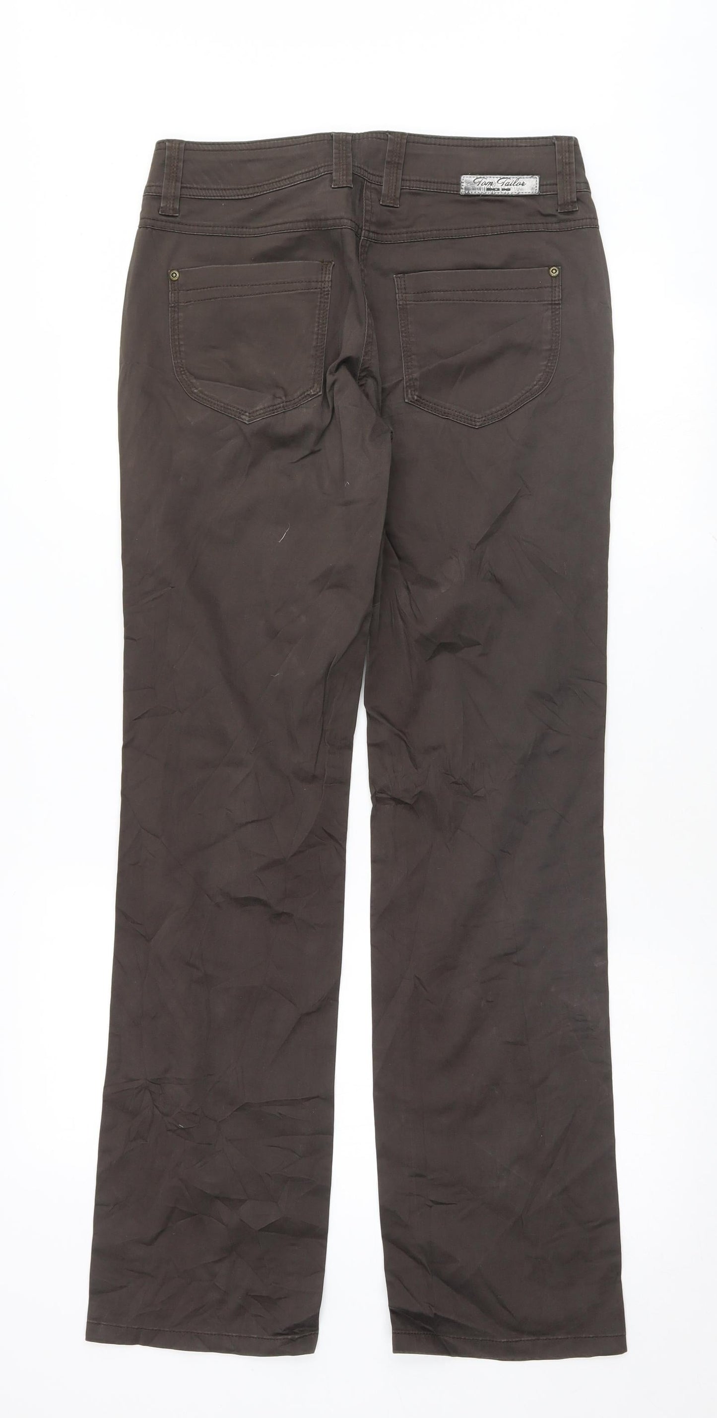 Womens UK Size 36 TOM TAILOR Regular Fit  Brown Trousers
