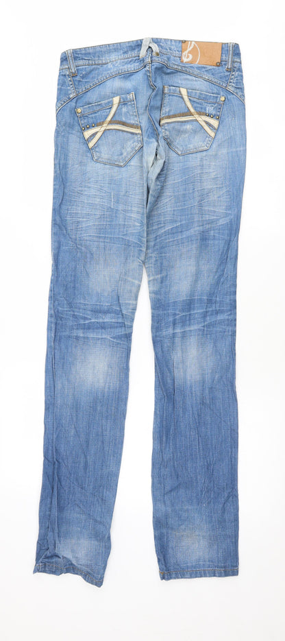 Astradivarius Womens Blue   Straight Jeans Size 8 L36 in